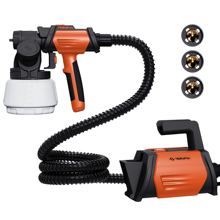 Tilswall Paint Spray Gun Shark 800 HVLP Electric Paint Sprayer with 1300ml Container