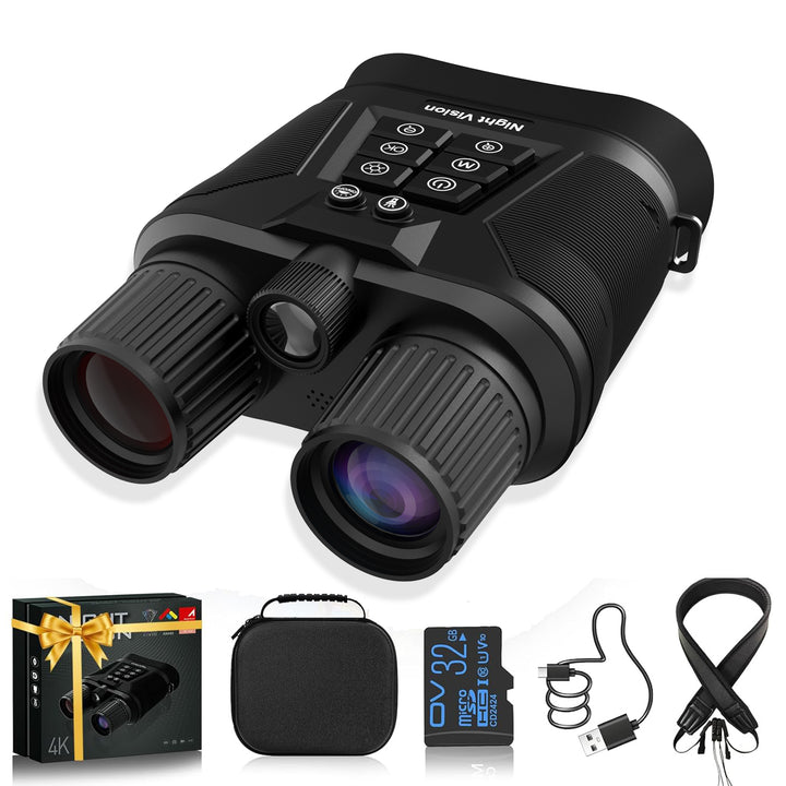 Night Vision Goggles with 5000mAh Fast Charging Battery, 8X Zoom, f/1.4 HD Camera, and 1968FT Viewing Range for Camping Hunting & Security