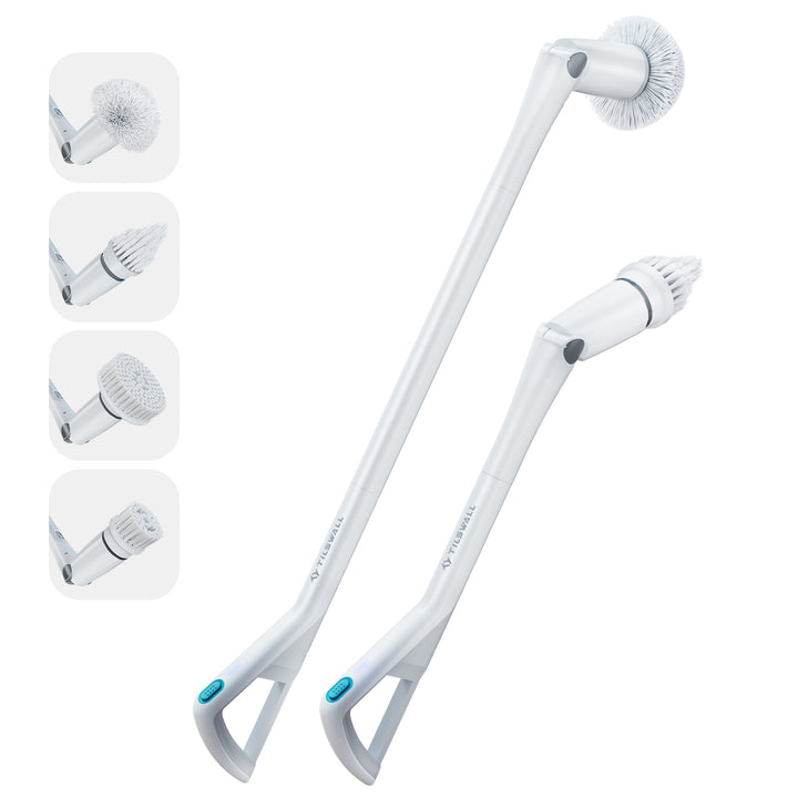 Tilswall Electric Spin Scrubber with Adjustable Extension Handle
