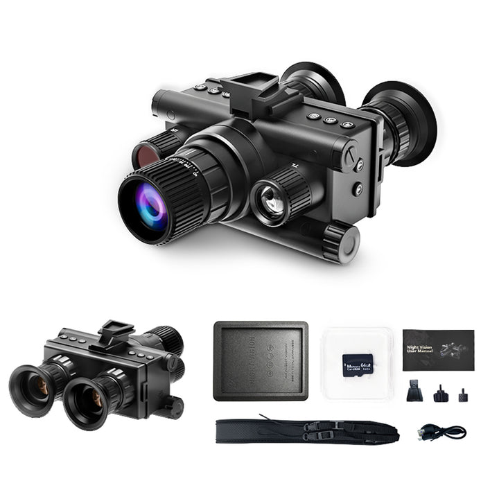 4K Head Mounted Thermal Night Vision Goggles , Digital Infrared Night Vision Binoculars with Helmet Bracket