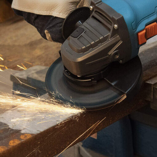 Polishing with an angle grinder