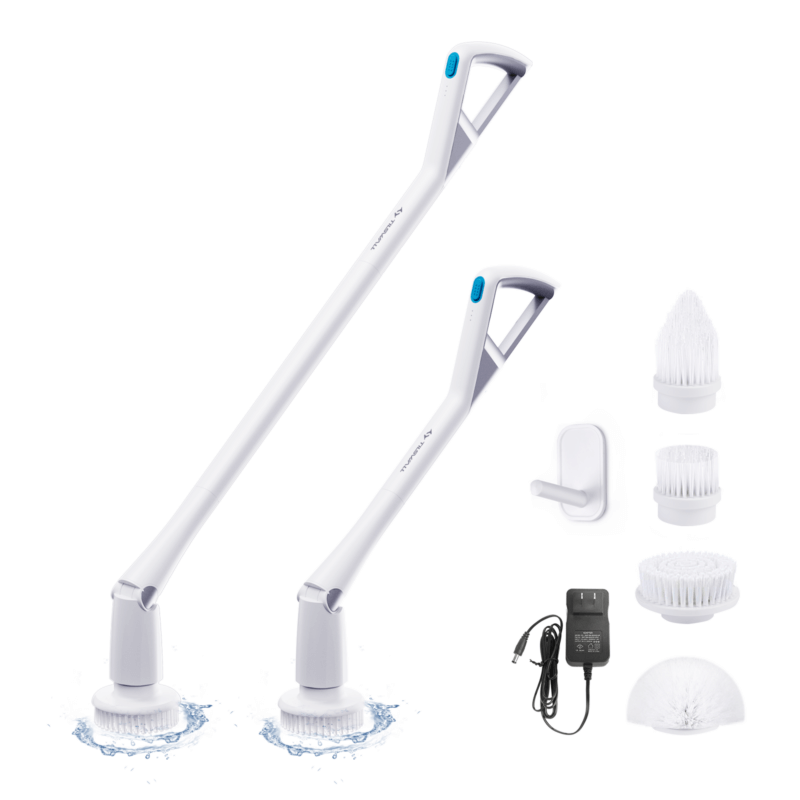Kitchen Cleaning Steps with an Electric Cleaning Brush - Tilswall